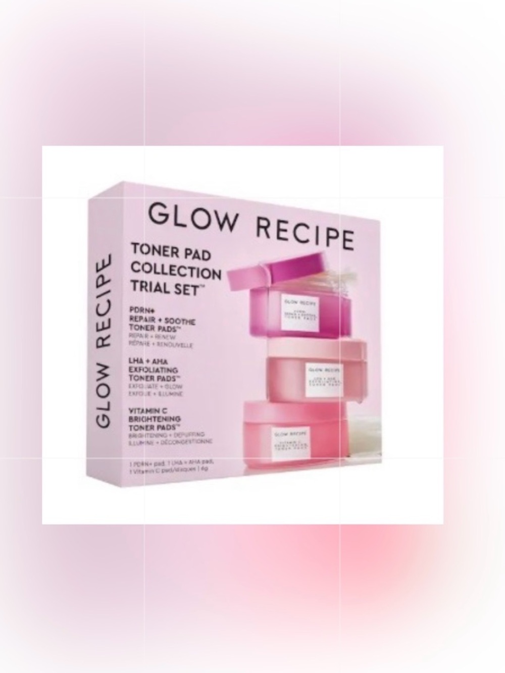 🌸GLOW RECIPE Toner Pads 2 pads per pack x 3